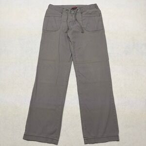 The North Face Womens Gray Utility Outdoor Hiking Pants Cotton Blend Size 8
